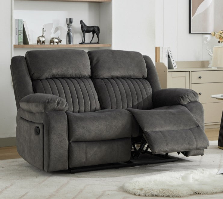 Morgan 2str Manual Recliner in Iron - CLEARANCE
