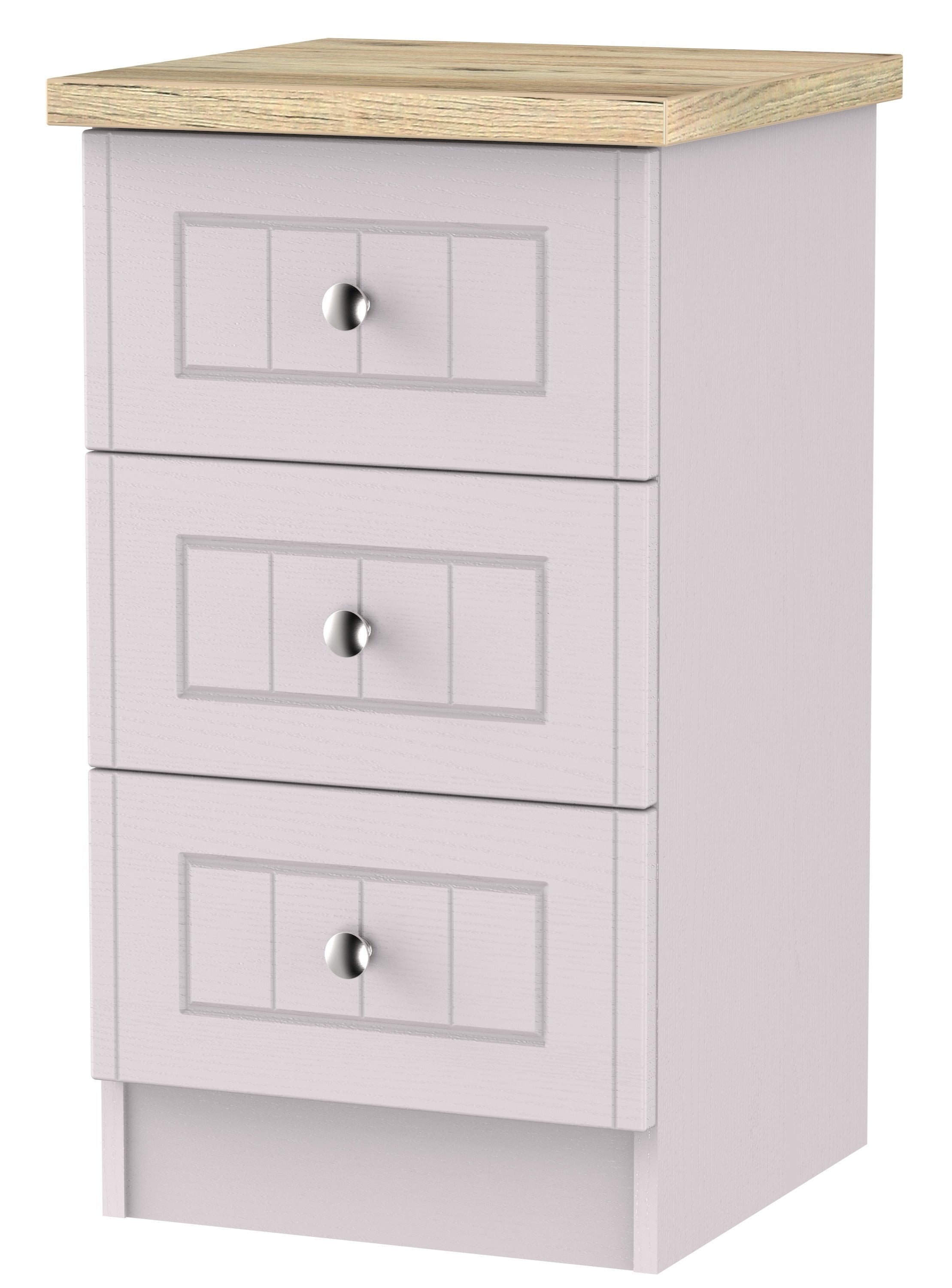Vienna 3 Drawer Bedside Cabinet