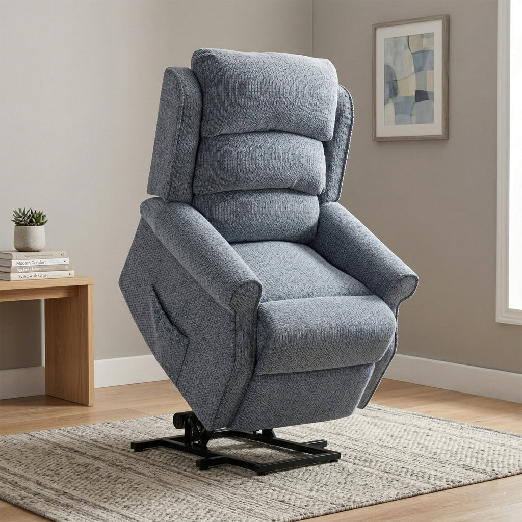 Windsor Riser Recliner - Steel Blue