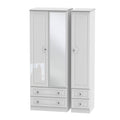 Balmoral 3 Door 4 Drawer Tall Mirror Wardrobe