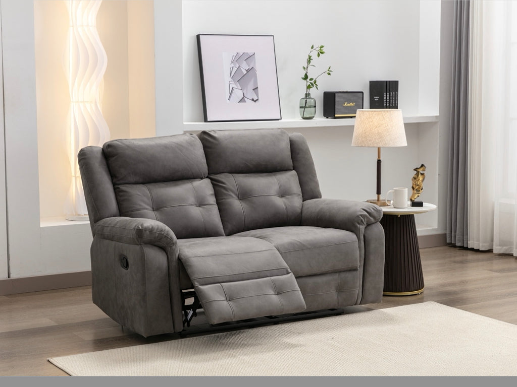 Berkeley 2 Seater Recliner Sofa Dark Grey