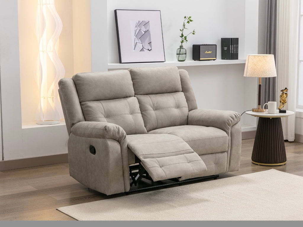 Berkeley 2 Seater Recliner Sofa Light Grey