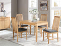 Dunmore Oak 4ft Dining Set (4 Chairs)