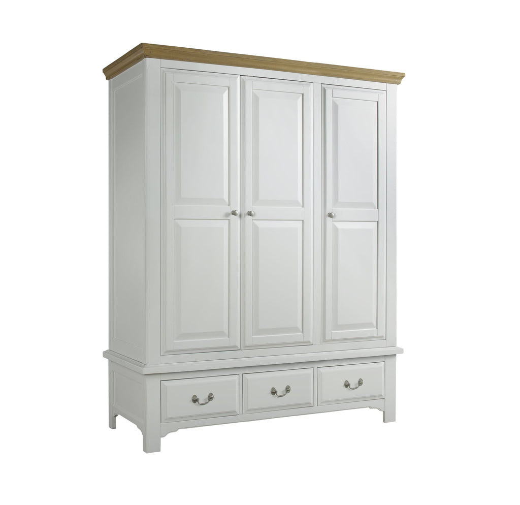 Eden 3 Door Oak Wardrobe