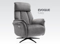Evoque Swivel Electric Armchair - Grey