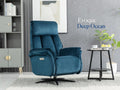 Evoque Swivel Electric Armchair - Ocean Blue