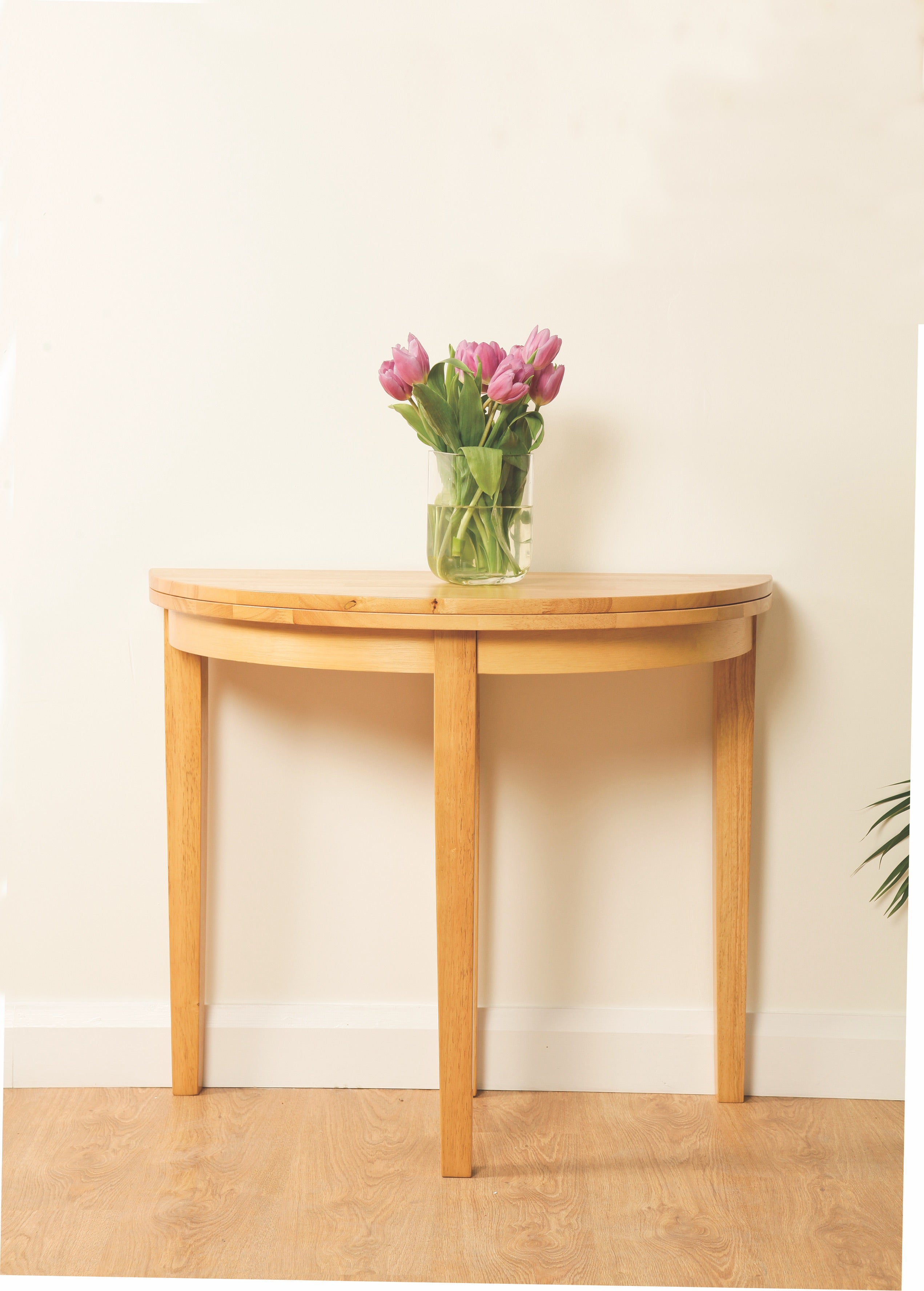 Hanover Light Half Moon Table