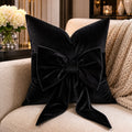 Paul Moneypenny Tiedup Cushion   - Black
