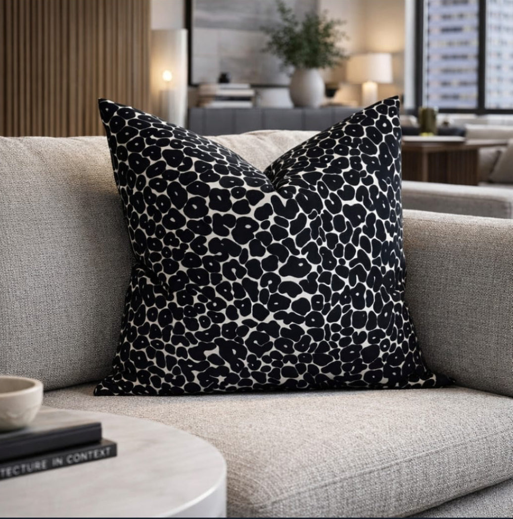 Paul Moneypenny Spoton Cushion   - Black