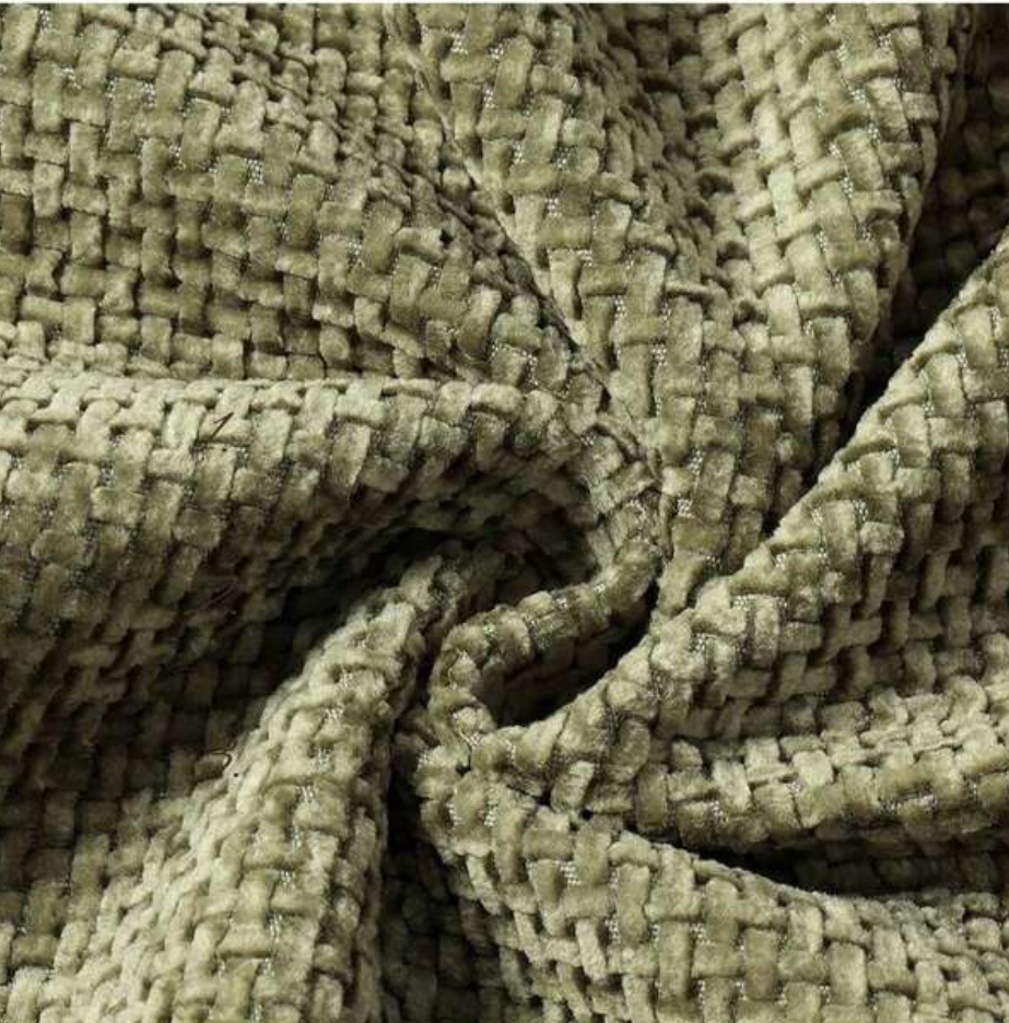Signature Textured Bouclé Olive Green Cushion Cover
