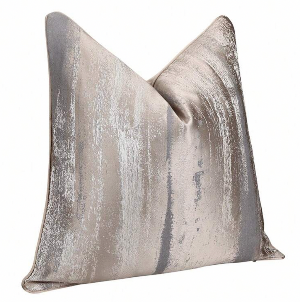 Signature Luxury Metallic Abstract Ombre Cushion Cover