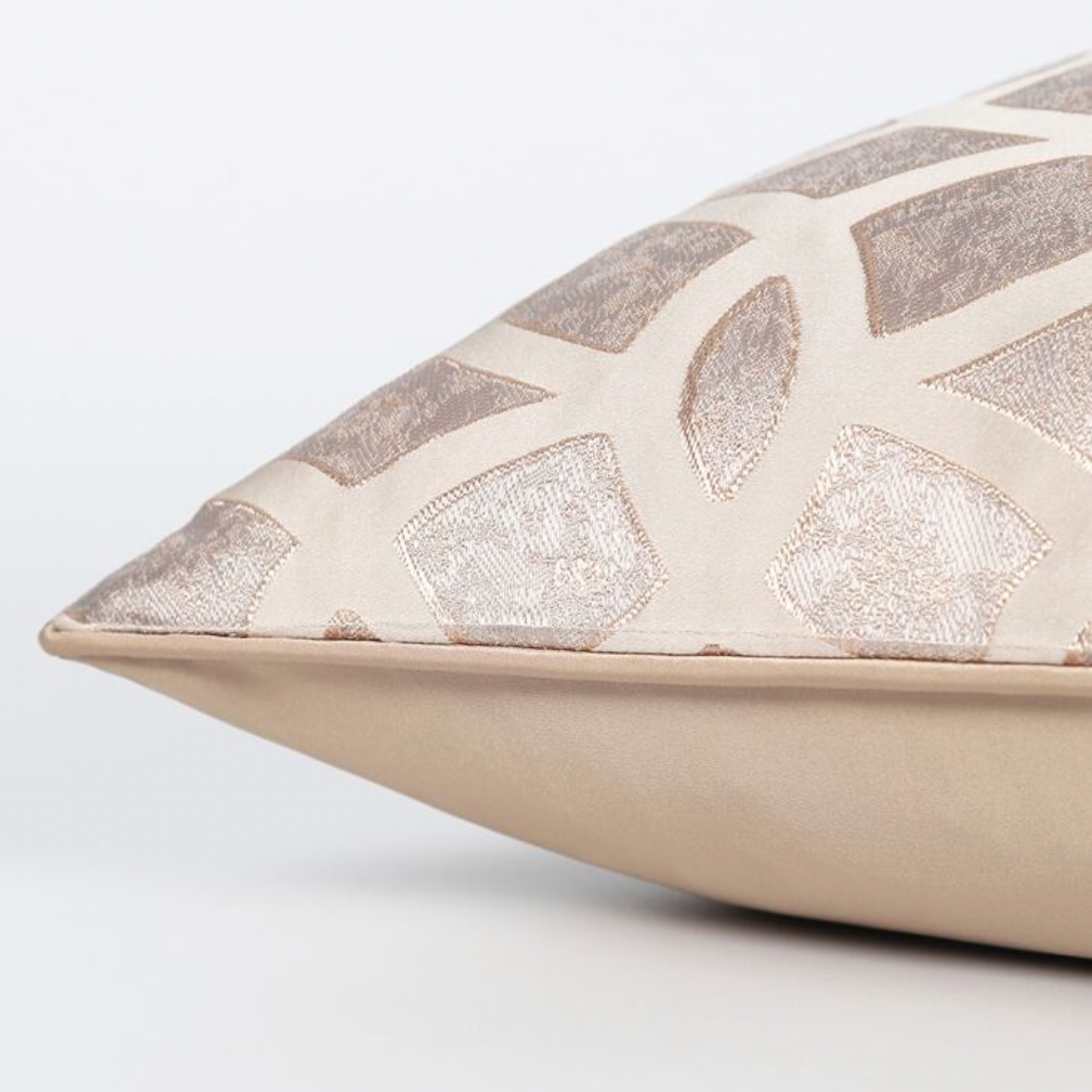 Signature Luxury Metallic Geometric Accent Pillow Cover