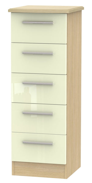 Cream Gloss Front with Light Oak Body