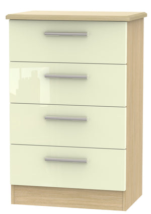 Cream Gloss Front with Light Oak Body