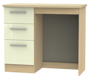 Cream Gloss Front with Light Oak Body