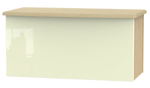 Cream Gloss Front with Light Oak Body