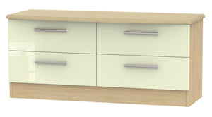 Cream Gloss Front with Light Oak Body