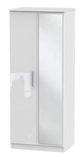 Knightsbridge 2ft 6in Plain Tall Mirror Wardrobe