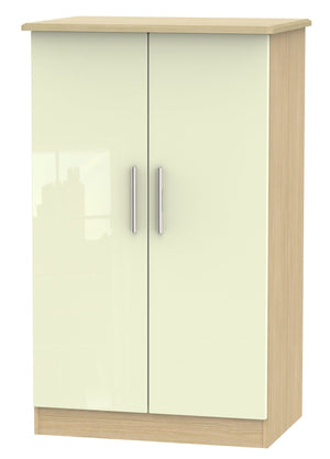 Cream Gloss Front with Light Oak Body