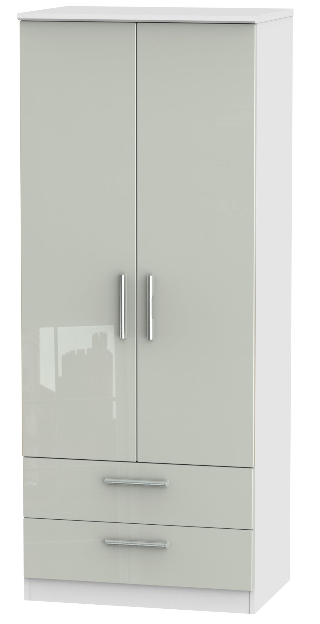 Knightsbridge 2ft 6in 2 Drawer Wardrobe