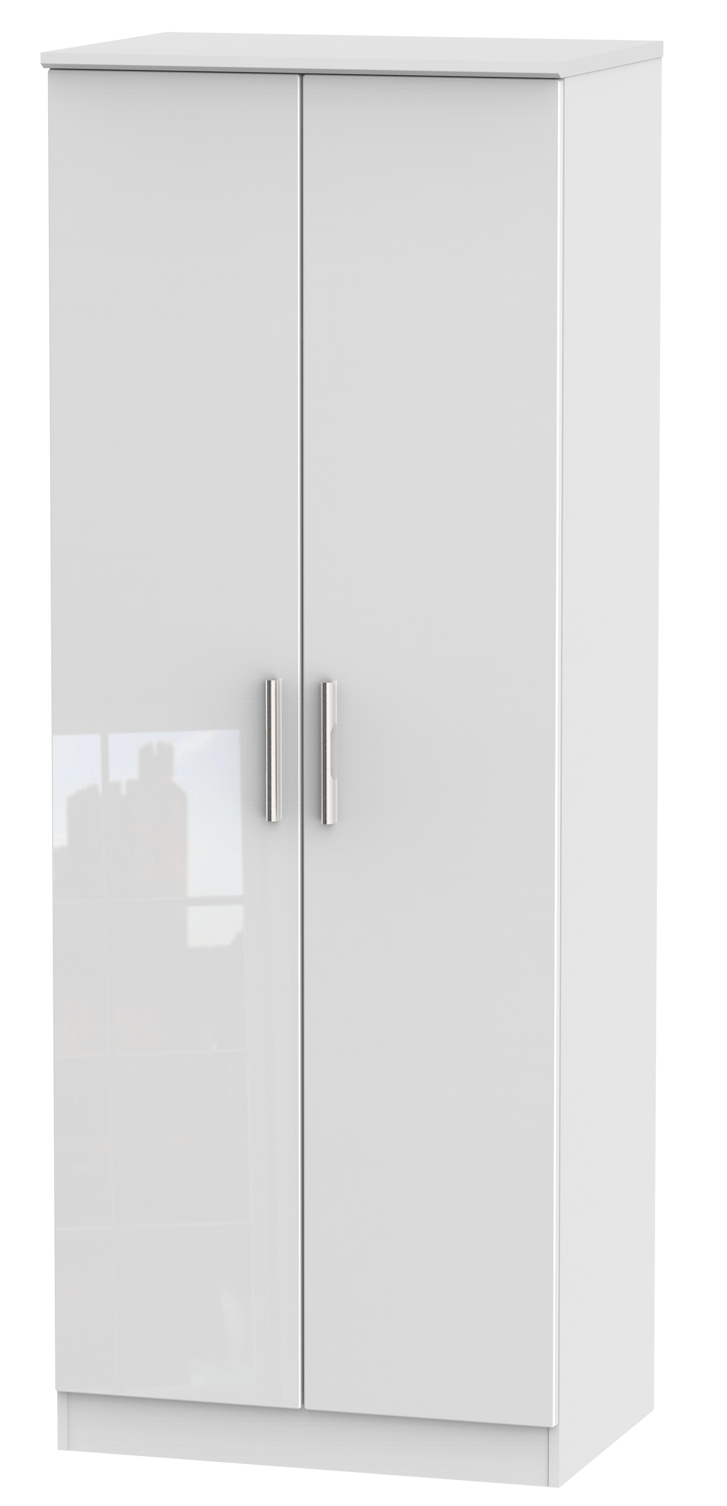 Knightsbridge Tall 2ft 6in Double Hanging Wardrobe