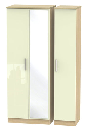 Cream Gloss Front with Light Oak Body