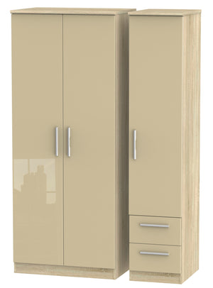 Mushroom Gloss Front with Bardolino Body