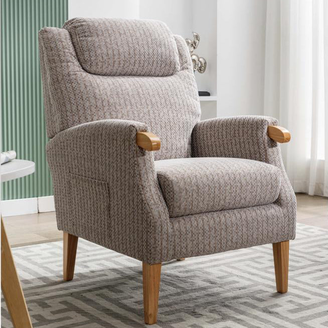 Lisbon Fireside Armchair Natural