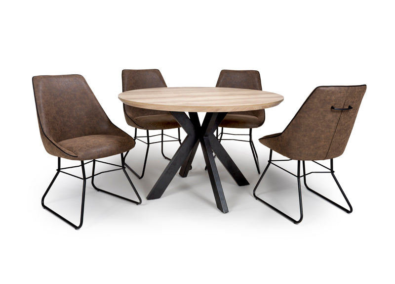 Manhattan Round 120cm Dining Table