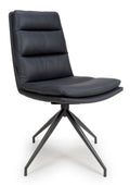 Nobo Swivel Dining Chair - Black Set of 2