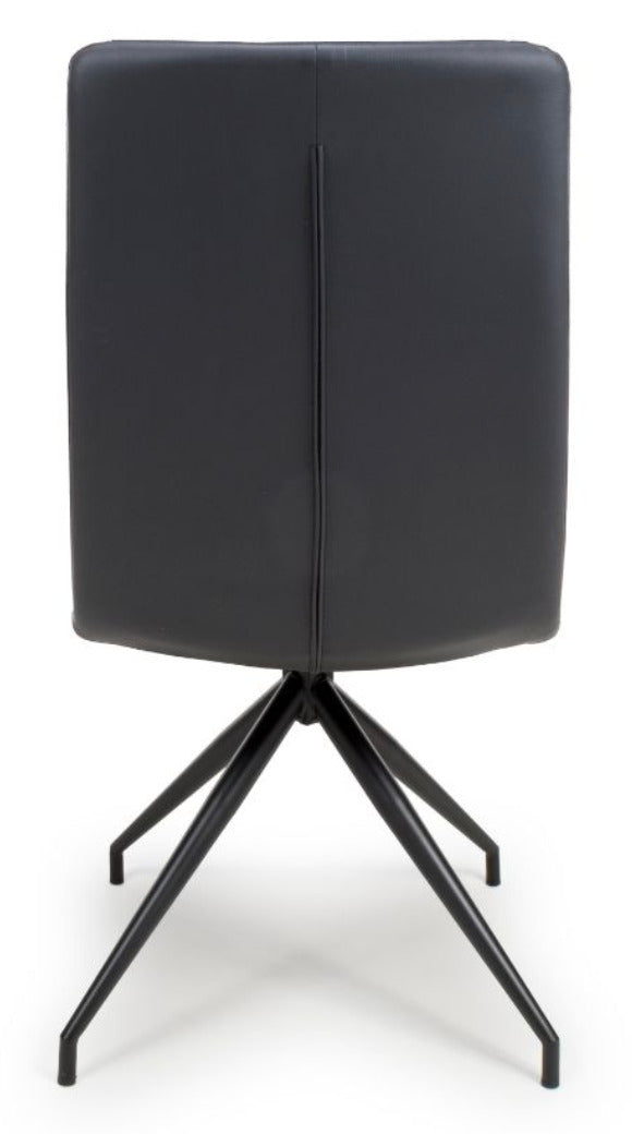 Nobo Swivel Dining Chair - Black Set of 2