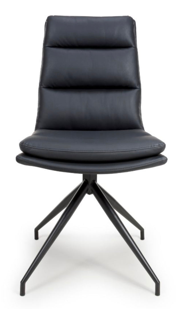 Nobo Swivel Dining Chair - Black Set of 2