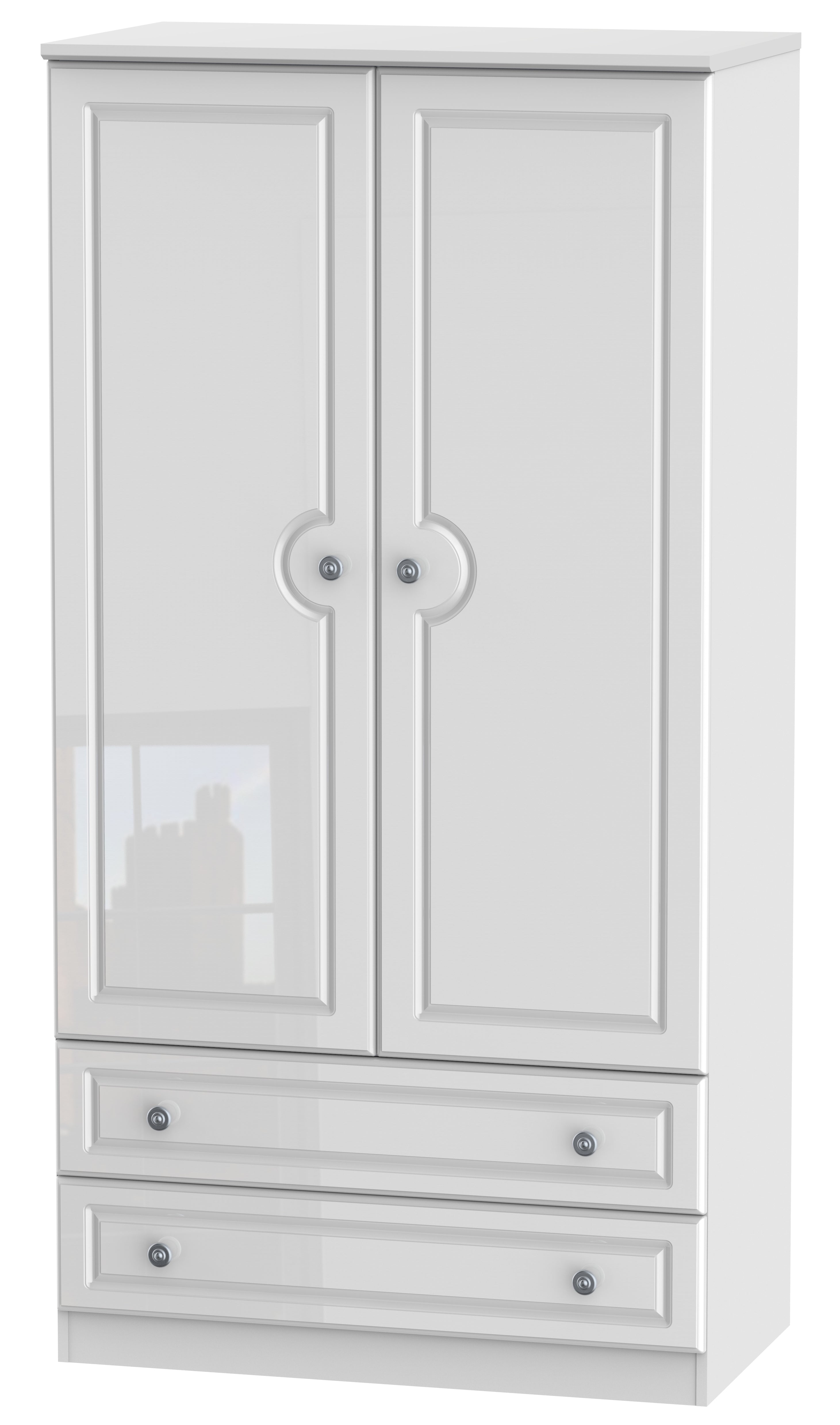 Pembroke 2 Door 2 Drawer 3ft Wardrobe