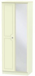 Pembroke 2 Door Tall Mirror Wardrobe