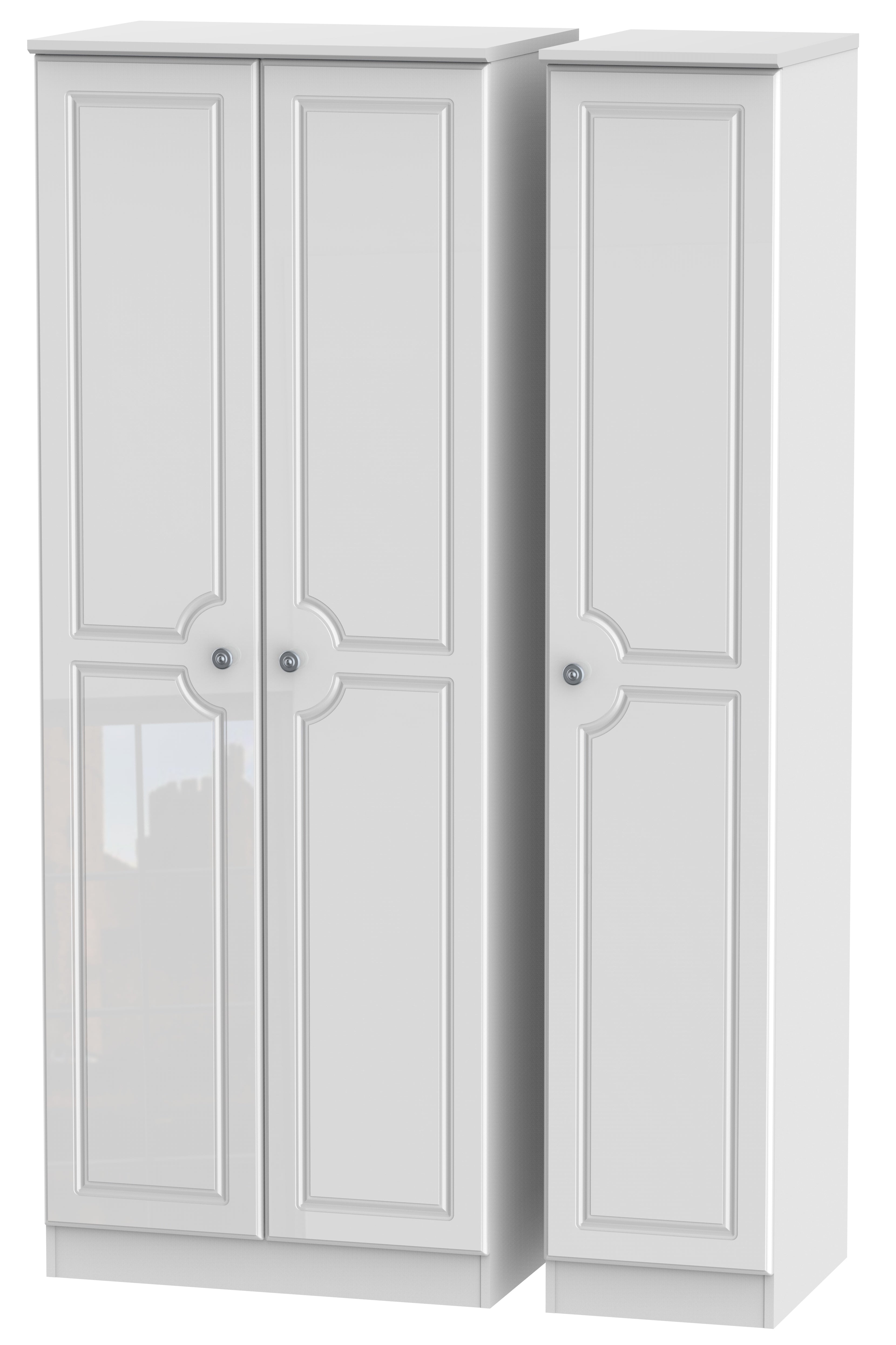 Pembroke 3 Door Tall Plain Wardrobe