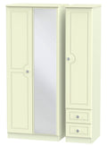 Pembroke 3 Door 2 Right Drawer Mirror Wardrobe