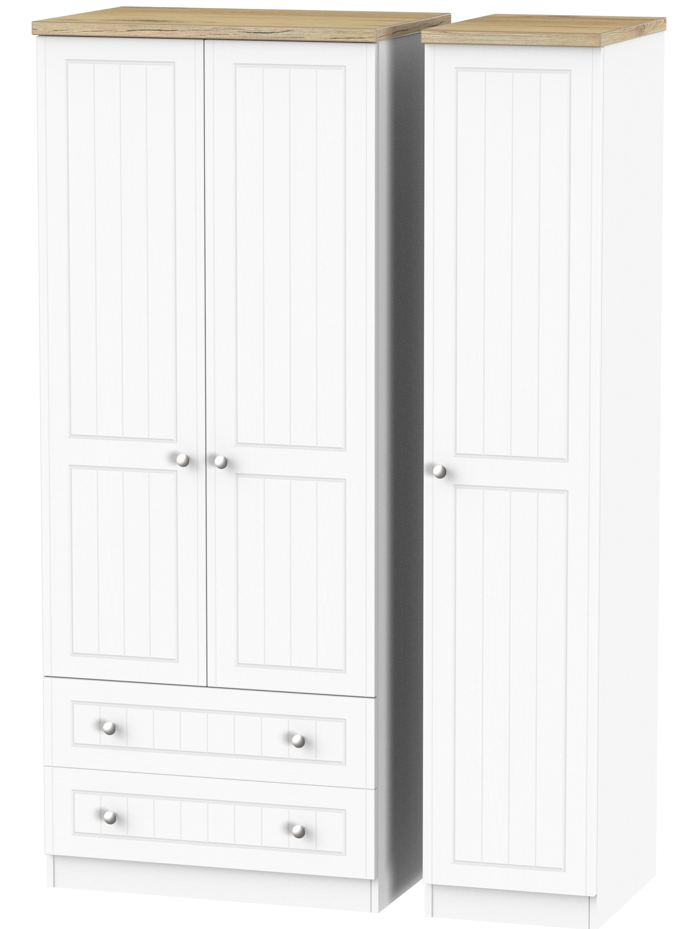 Vienna 3 Door 2 Left Drawer Wardrobe