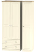 Vienna 3 Door 2 Right Drawer Tall Wardrobe