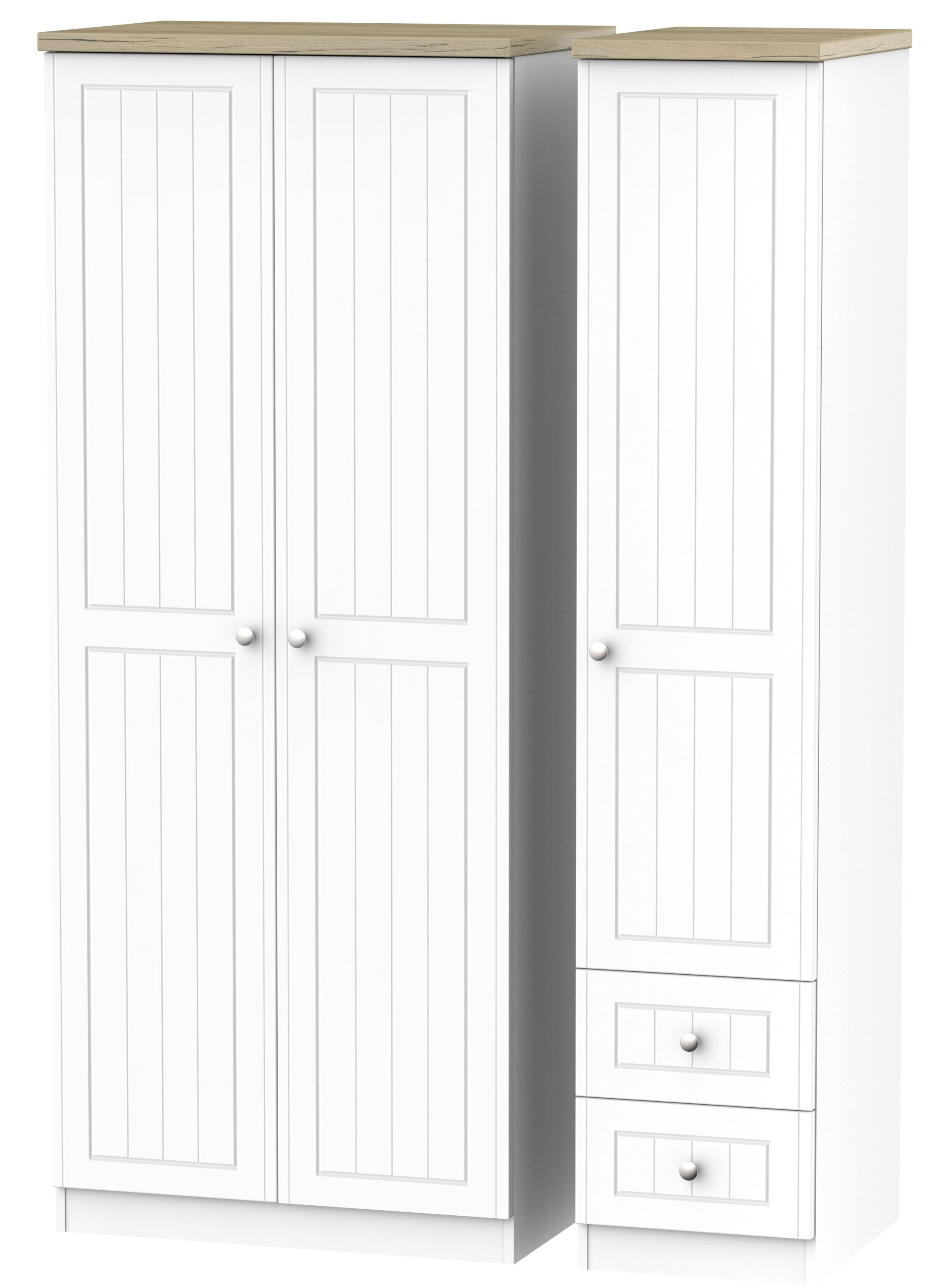 Vienna 3 Door 2 Right Drawer Wardrobe
