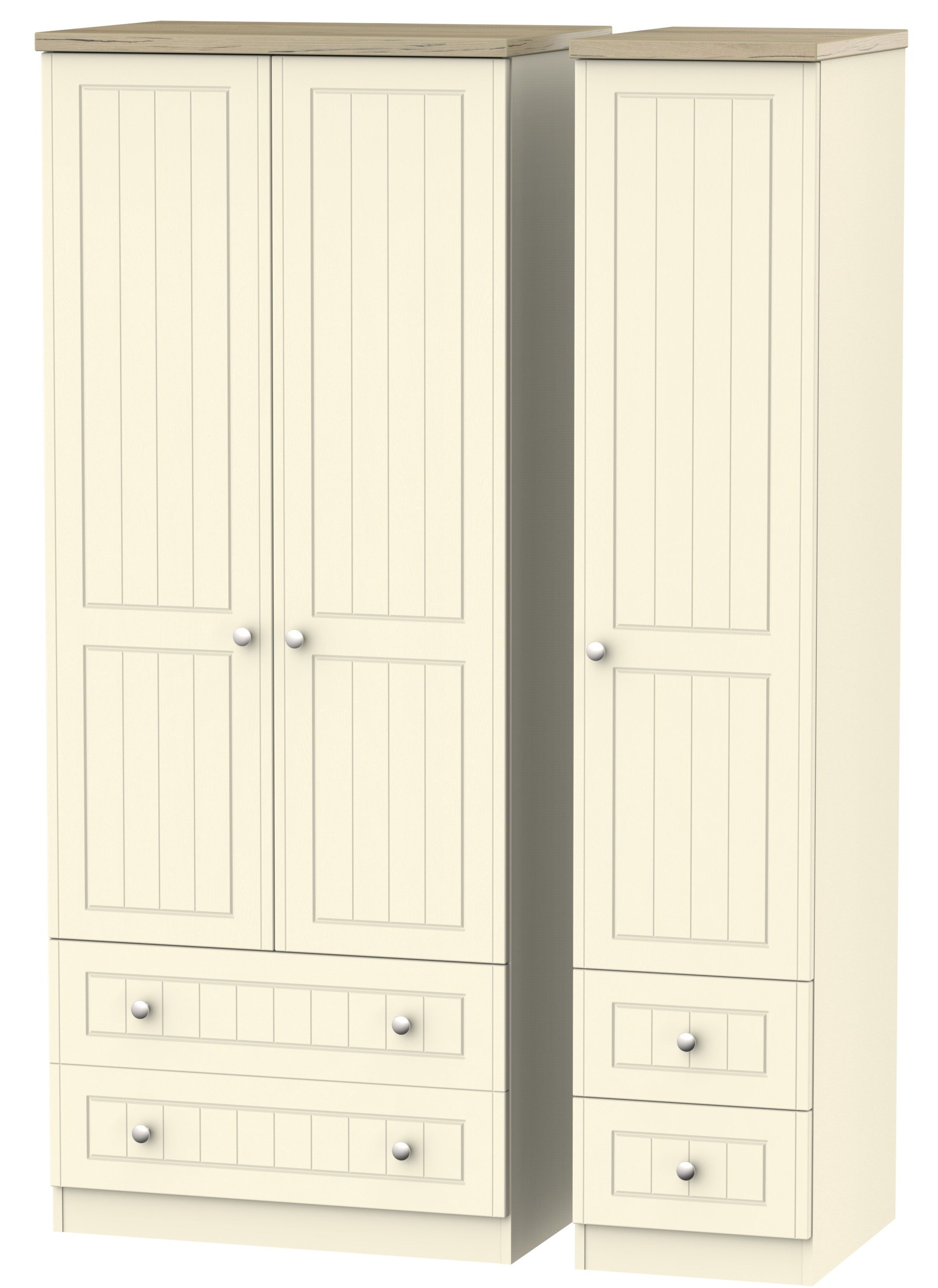 Vienna 3 Door 4 Drawer Wardrobe