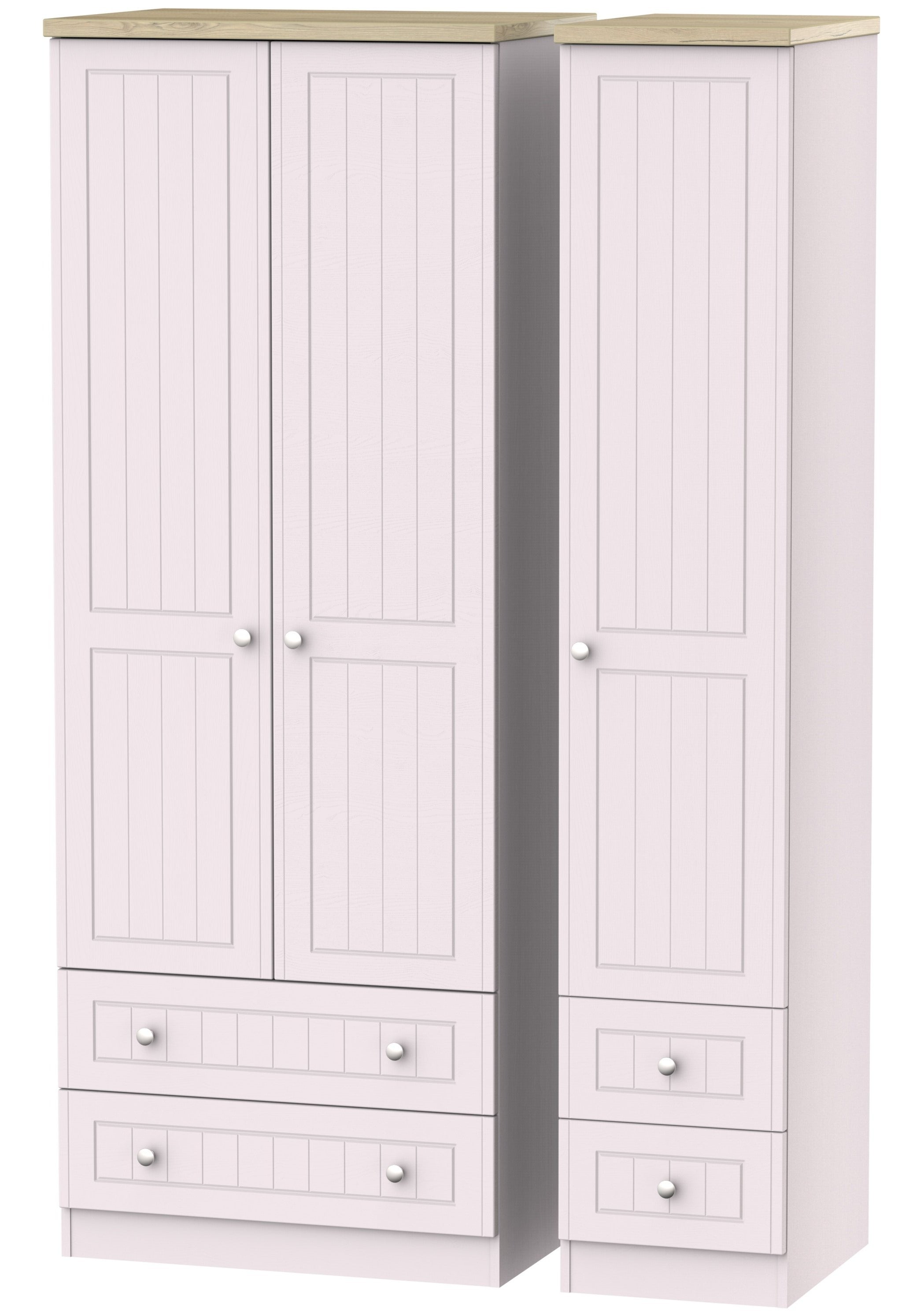 Vienna 3 Door 4 Drawer Tall Wardrobe