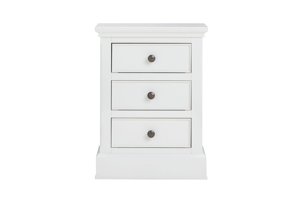 Verona 3 Drawer Bedside Cabinet