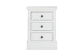 Verona 3 Drawer Bedside Cabinet