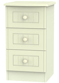 Warwick 3 Drawer Bedside Cabinet
