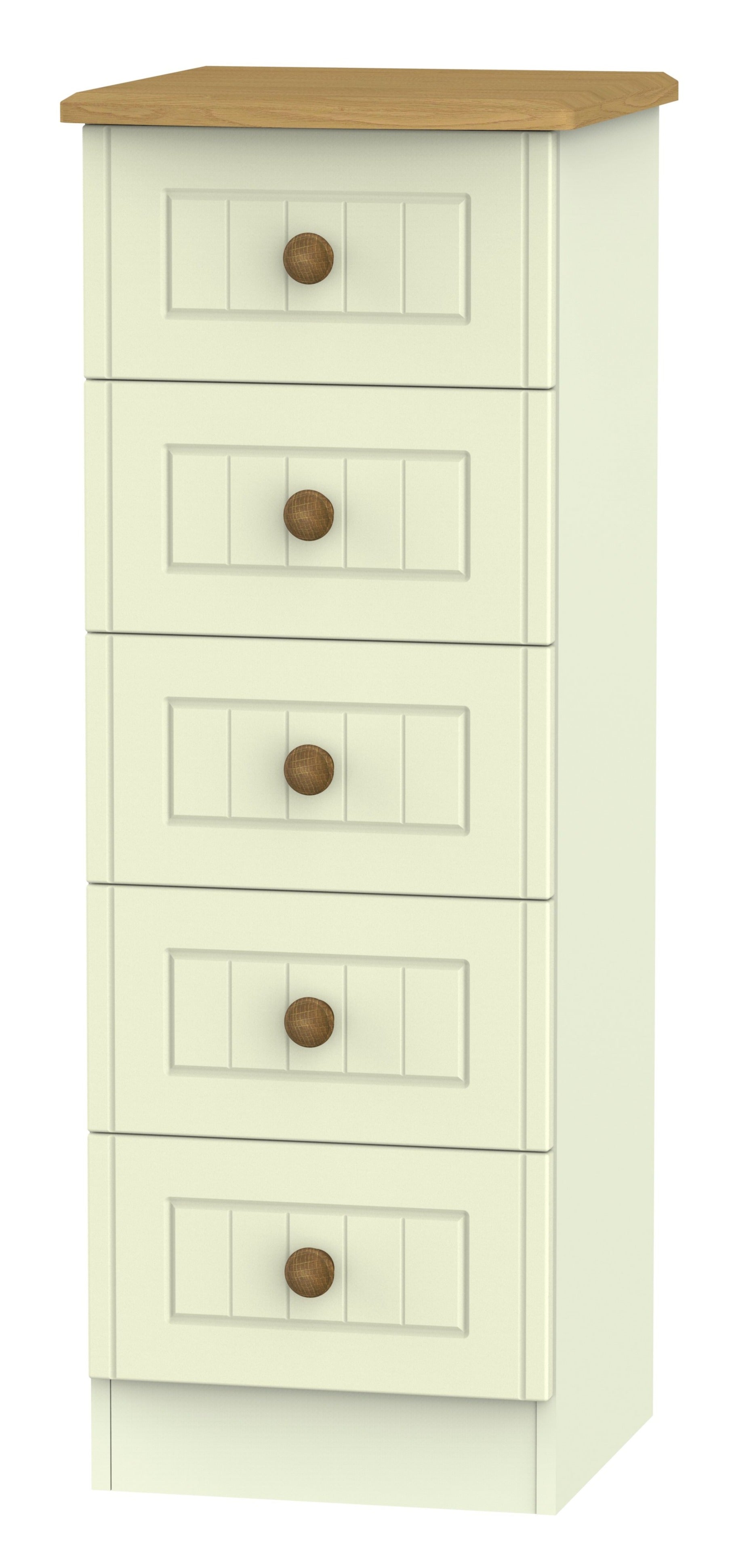 Warwick 5 Drawer Narrow Chest Of Drawers