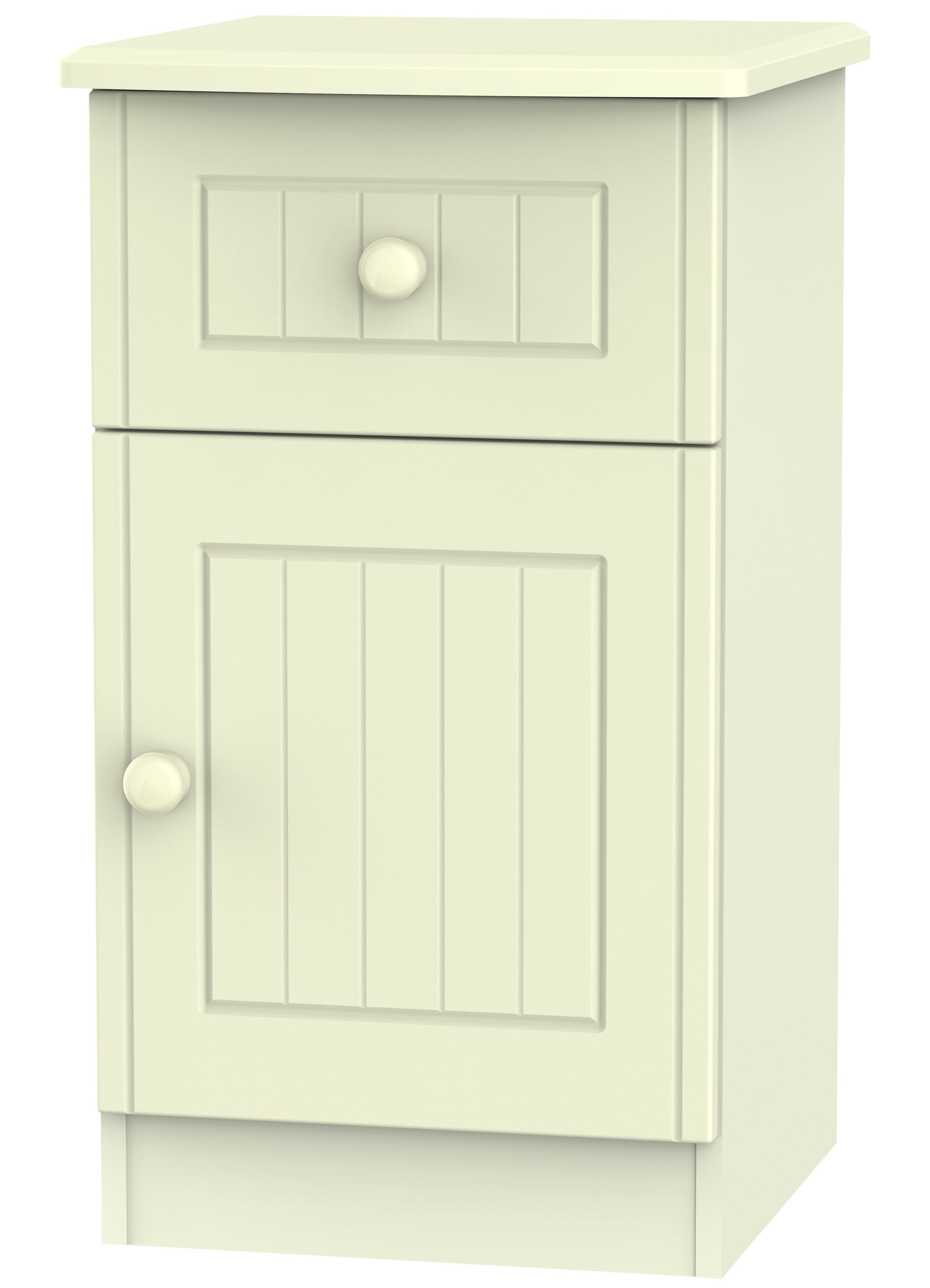 Warwick 1 Door 1 Drawer Bedside Cabinet