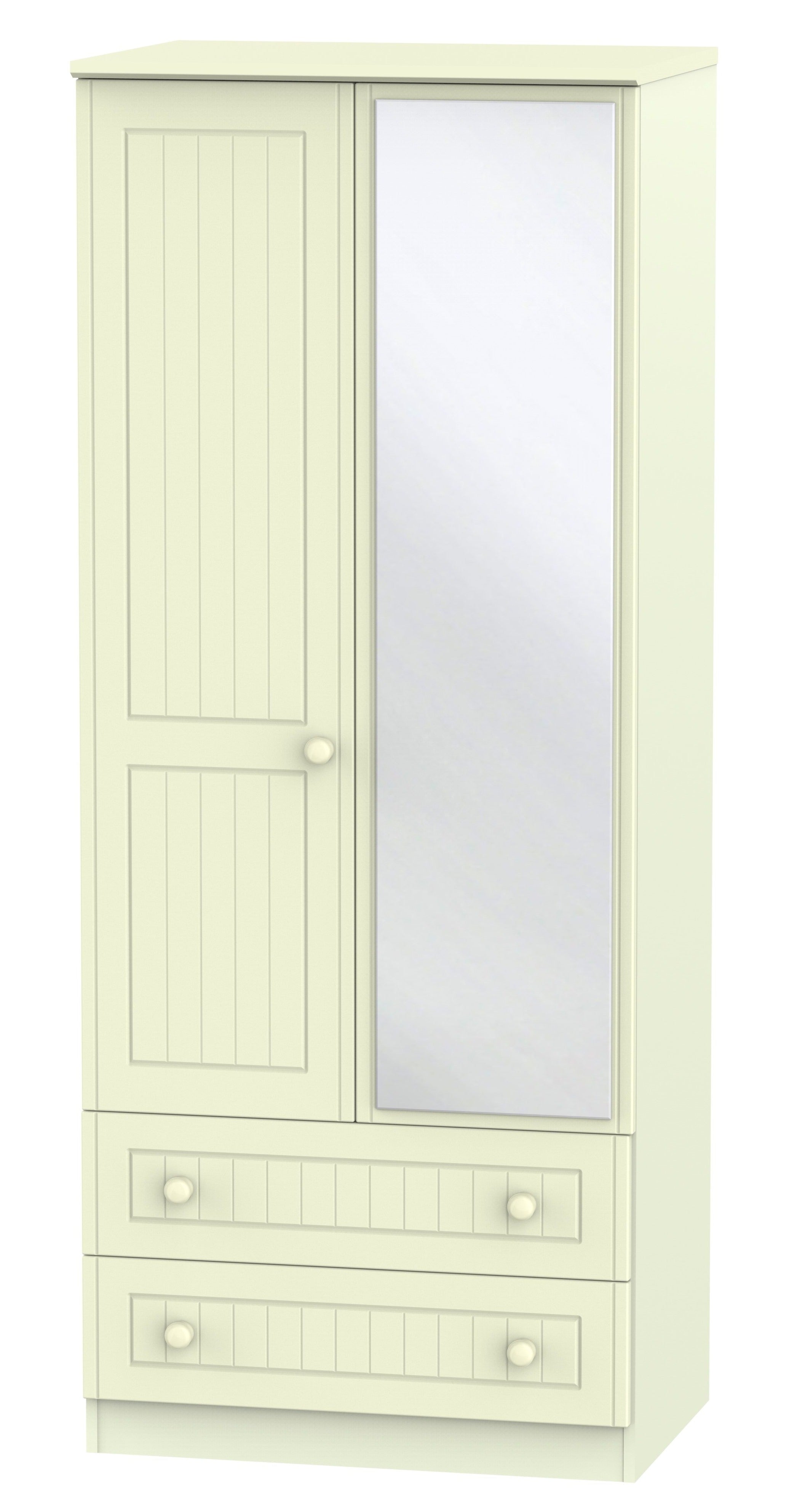 Warwick 2 Door Mirror Combi Wardrobe