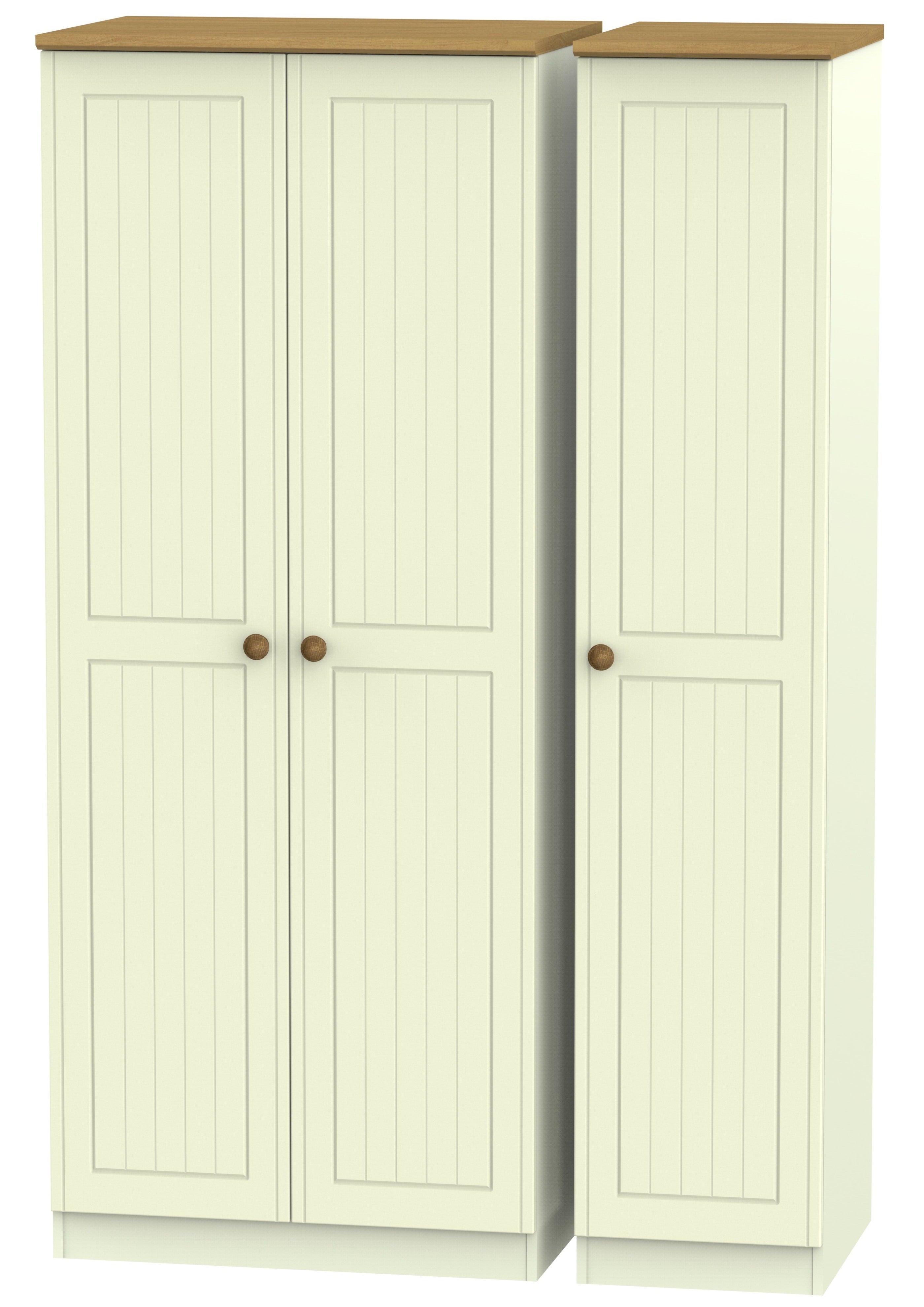 Warwick 3 Door Plain Wardrobe