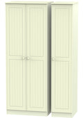 Warwick 3 Door Tall Plain Wardrobe