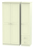 Warwick 3 Door 2 Right Drawer Plain Wardrobe
